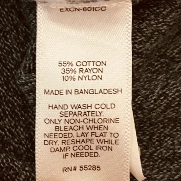 Express Dark Gray Zip-Hem Women's Sweater - Picture 5 of 6